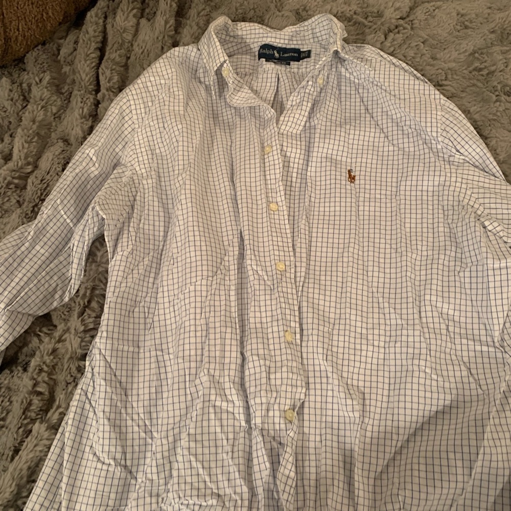 Men’s Polo Ralph Lauren button down shirt. Size XL   17 1/2 neck